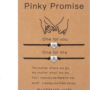 SANNYRA Pinky Promise Bracelets Friendship Couple Distance Matching Bracelet